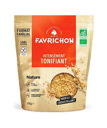 Favrichon - Gluten Free Plain Crunchy Muesli 1Kg - Sold per unit