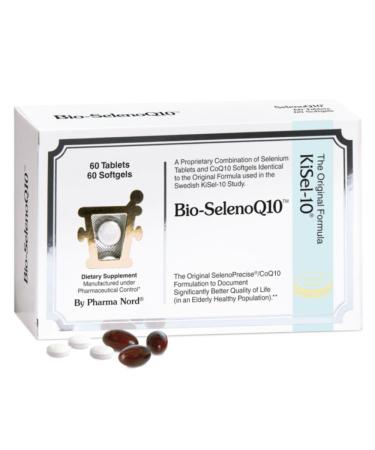 Pharma Nord Bio-SelenoQ10 Anti-Aging Supplement| CoQ10 100mg & Selenium 100mcg | Supports Cellular Health & Longevity | Slows Cellular Aging | Backed by Research | 60 Softgels & 60 tabs