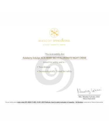 Acai Berry Night Cream | Anti-Aging Hydrating Moisturizer with Bio Hyaluronic Acid & Bakuchiol | Lightweight Non-Allergic Formula for Reducing Pigmentation Fine Lines & Wrinkles - Buy Online on GoSupps.com