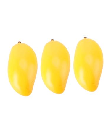 Zerodeko 3pcs Fake Fruit Fruit Model Model Simulated Fruit Creative Playthings Decor for Kitchen Fruit Ornament Fruit Desk Decorations Fruit Toys Creative Toys Mango Ornaments