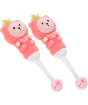 Ipetboom 6 STK Children's Toothbrush Set - Soft Bristle Travel Toothbrushes with Cute Bear Design - Perfect for Kids - Sch ttgut Reisen Kieselgel Rosa - Buy Online on GoSupps.com