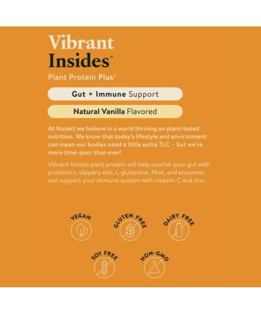 Nuzest Protein Plus Vanilla - Gut Health Digestion & Immune Support | 8.8oz (250g) | Vitamins & Minerals for Vibrant Insides - Buy Online on GoSupps.com