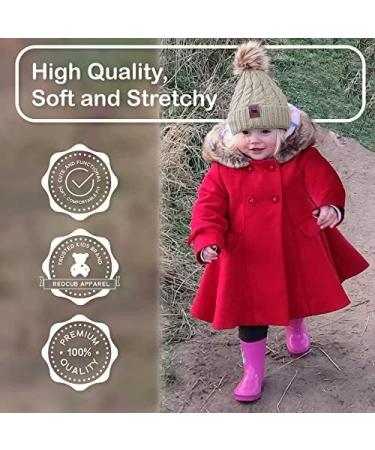 REDCUB Toddler Baby Winter Bobble Hat Beanie | Soft Knit Pom Pom Beanie | Boys Girls Acrylic Kids Beanie | 12-36 Months Warm Beige - Buy Online on GoSupps.com