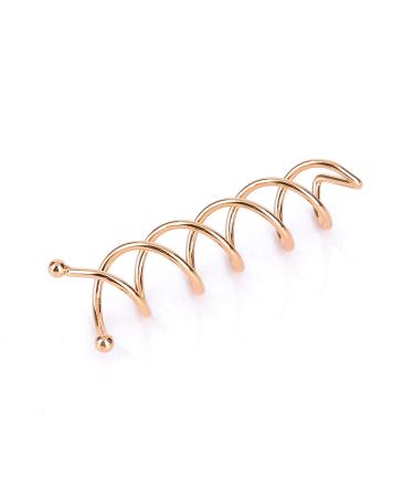 20 Pcs Spiral Hair Clips - Rose Gold Hair Styling Accessories for Women & Girls | Easy Hair Croopers - Buy Online on GoSupps.com