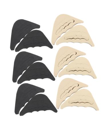 FOMIYES 6 Pairs Toe Plug Summer Footwear for Women Insoles for Men Shoe Filler Shoe Insoles Front Shoes for Women Summer Adjustable Toe Filler Big Toe Sponge Women's Half Size Pad Thicken As Shown 6.5x3cm