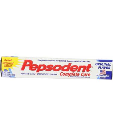Pepsodent Complete Care Anticavity Fluoride Toothpaste Original Flavor - 6 oz Pack of 5 - Buy Online on GoSupps.com