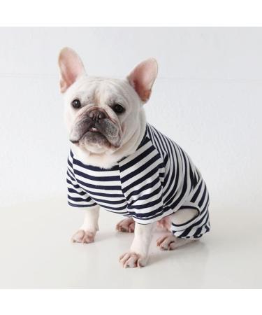 Buy Bt Bear Dog Clothing - Classic Striped Pajamas for Pugs French Bulldogs & Small Dogs | Soft Cotton Overalls for Cats & Puppies - Buy Online on GoSupps.com