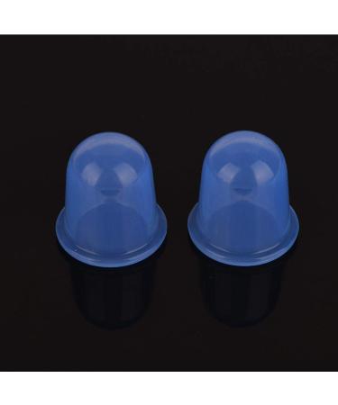 Silicone Suction Massage Cups Set - 2 Parts for Cellulite Muscle & Joint Pain Relief (Blue) - Buy Online on GoSupps.com