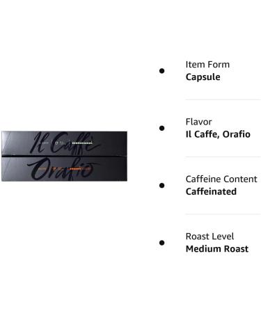 Nespresso Vertuo Line Espresso Assortment of Coffee: Il Caffe Orafio 20 Capsules Pods - Buy Online on GoSupps.com
