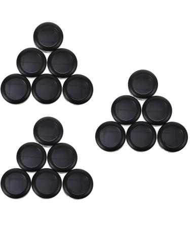 MAGICLULU 18 Pcs Eye Shadow Replacement Box Cosmetic Travel Containers Makeup Eyeshadow Blush Platen Pp Pack 3.8x1.9cmx3pcs Blackx3pcs