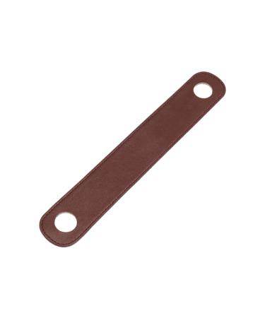 Qialexicon Leather Shoulder Strap Pad Detachable Replacement for Tote Handbag Laptop Case brown