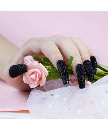 Buy Black Dust Sugar Nail Glitter Powder | Shimmering Sugar Effect for Manicure & DIY Crafts - Superfine Diamond Dust Sand - Buy Online on GoSupps.com