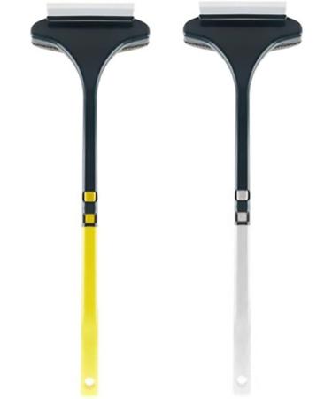 2 in 1 Window Brush Wet and Dry Cleaning Brushes Dualhead Screen Cleaner Glass Cleaning Scraper Scrubber Set - Buy Online on GoSupps.com