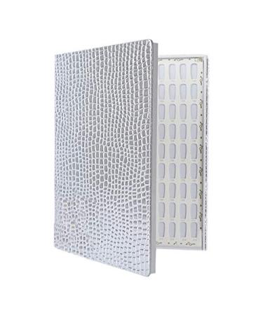 Josenidny 216 Colors Nail Tips Display Book DIY Nail Arts Showing Tag Color Graphic Card Painting Display Board Silver