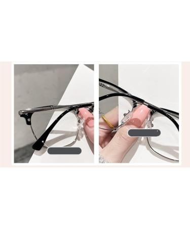 Fuqinqingoz Robust Anti-UV +350 Reading Glasses for Men & Women - Trendy Blue Light Blocking Presbyopia Glasses in Gray - Buy Online on GoSupps.com