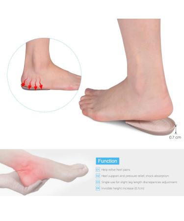 Height Increase Insoles - Gel Heel Pads for Shoes | Cushion Foot Protector | 2 Pairs - Large Size Foot Care Tool - Buy Online on GoSupps.com