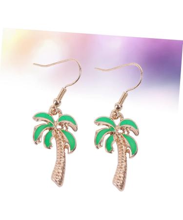 Korean Green Dangle Post Earrings for Women - Delicate Ear Drop Jewelry - Buy Online on GoSupps.com