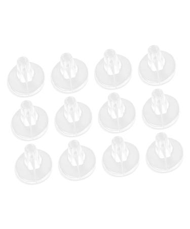 FOMIYES 12pcs Front Pad Silicone Thong Protector Pad for Sandals Adhesive Toe Pads for Sandals Small Toe Cap Clear Toe Protectors Beach Sandal Gel Grinding Feet Forefoot Pad