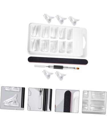 1 Set Nail Extension Set Dual Ended Brush Coffin Nail Forms Nail Molds Fake Nail Tips Picker Fake Acrylic Nails Clear Fake Nails Pedicure Plastic Lengthen Light Pen - Buy Online on GoSupps.com