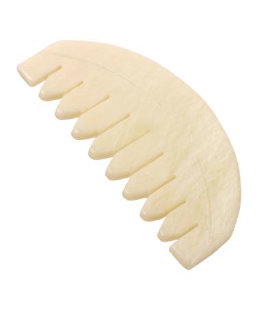 Iwowhero Jade Kamm Gua-Sha-Kamm Massage Jade massage comb MassageGer Hair comb wood multifunctional head comb Chinese combs guasha-hair comb leather tools xiuyu simple