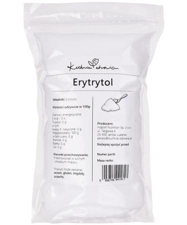 Kuchnia Zdrowia - erythritol - natural sugar alternative - suitable for diabetics - calorie -free - vegan - spout -proof packaging with zipper - 1kg doypack