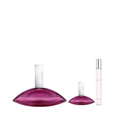 Calvin Klein Euphoria Eau de Parfum Chypre Women's Perfume With Notes of Pomegranate Black Orchid Lotus Blossom & Mahogany Wood Long Lasting Fragrance 3 piece set(3.3floz.+0.33floz.+0.1floz.) - Buy Online on GoSupps.com