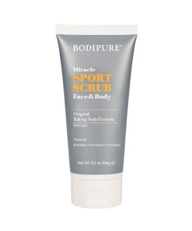 BODIPURE Miracle Sport Face & Body Scrub - Moisturizing & Exfoliating Formula for Sensitive Skin | 6.5 oz - Buy Online on GoSupps.com