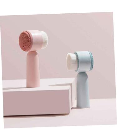 Beavorty Facial Brush Handheld Brush Silicone Bristles Soft Brush Clean Blue 5.5X12.5cm - Buy Online on GoSupps.com