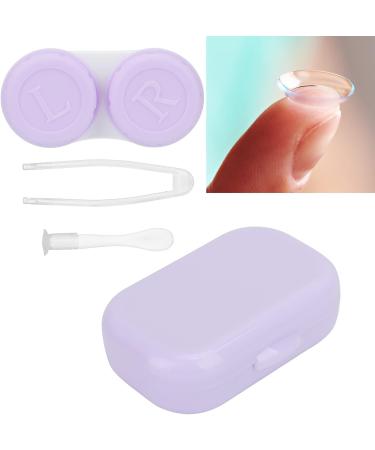 Buy Portable Mini Contact Lens Case Kit - Travel Storage Holder with Mirror (Purple) | Best Online Shop for Contact Lens Accessories - Buy Online on GoSupps.com
