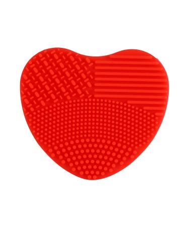 Premium Heart-Shaped Makeup Brush Cleaner - Soft Silicone Scrubber for Easy Cleansing | International Shipping - Buy Online on GoSupps.com