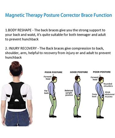 Posture Corrector Posture Correction Lower Back Pain Magnetic Therapy Brace Shoulder Back Support Belt Braces Supports Belt Shoulder Posture Back Posture Elegant Beige XX - Buy Online on GoSupps.com