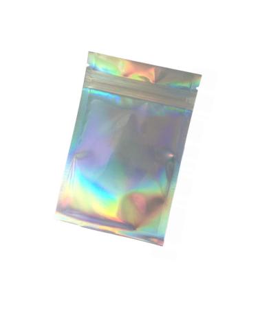 100PCS Ziplock For Party Foil Resealable Food Aluminum Bags Pouch Storage Kitchen Dining & Bar Bathroom Cleaning Wipes (Multicolor One Size) Multicolor One Size