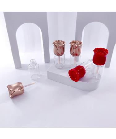 Red Rosent Make-Up Lip Gloss Empty Container Set - 6 Pieces for DIY Lip Products | International Shipping - Buy Online on GoSupps.com