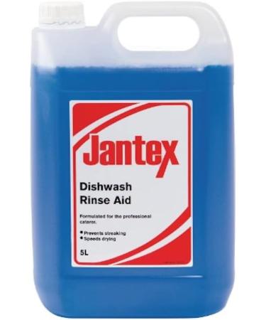 Jantex CF979 Jantex Glass Wash Rinse Aid 1 L x 5 L & CF977 Dishwasher Rinse Aid Concentrate 5Ltr + CF977 Dishwasher Rinse Aid Concentrate 5Ltr - Buy Online on GoSupps.com