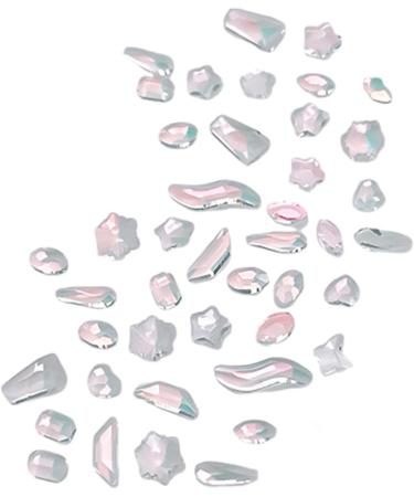 FEIlei 100Pcs Mixed Glass Crystal Hybrid Diamond Rhinestones Nail Art Decorations Drop Rhombus Flatback Stones 3D Gems - Buy Online on GoSupps.com