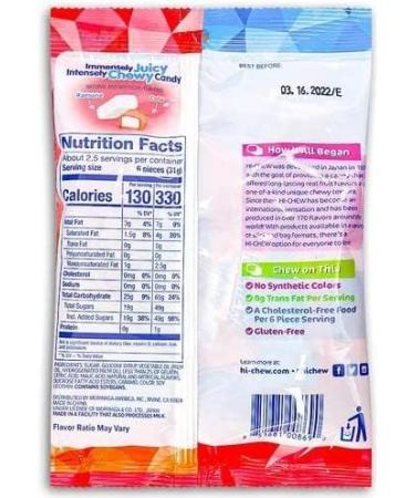 MorinagaHiChew Japanese Candy Snacks New Flavour Fantasy Mix Soda Pop Sweet Sour Mix 90g x 3bags Value Pack Individually Wrapped Pieces - Buy Online on GoSupps.com