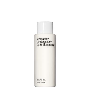 N cessaire The Conditioner. Fragrance-Free. Hydrating Treatment For Scalp + Hair. Hyaluronic Acid. Hypoallergenic. Non-Comedogenic. Approved By National Eczema Association. No Silicones. 250 ml / 8.4 fl oz