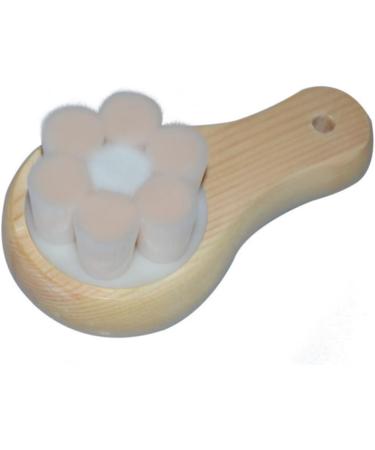 minkissy 1pc Silicone Facial Cleaning Brush Face Cleaning Brush Facial Brush Manual Face Scrubber for Women Face Brush Manual Facial Body Cleansing Brush Handheld Wooden Washbasin - Buy Online on GoSupps.com