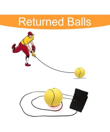Ranjima 4-Pack Spring Balls with Cord - 6cm Rubber Wrist Return Balls for Kids & Adults - Perfect Sport Toy for Active Play - Buy Online on GoSupps.com
