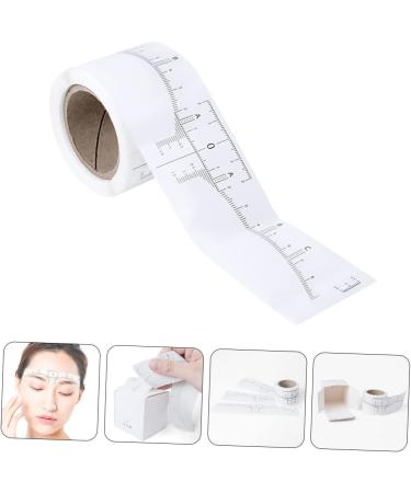  MERRYHAPY MERRYHAPY 1 Roll Tattoo Measuring Eyebrow Ruler Guide Eyebrow Ruler Auxiliary Disposable Model Measuring Ruler Sticker Woman White Paper - Buy Online on GoSupps.com
