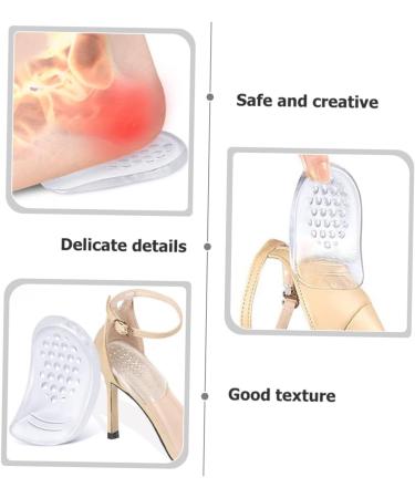 NOLITOY 8 Pairs Self-Adhesive Heel Pads for Women | Clear High Heel Cushion Inserts & Grips for Ultimate Comfort - Buy Online on GoSupps.com