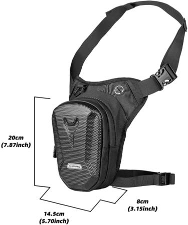 Gutriff Thigh & Leg Bag for Men & Women - Perfect for Running Cycling Motorcycle Sports & Work - Black - Buy Online on GoSupps.com