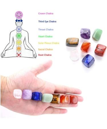 for Seven Stone 7 Colors Set Yoga Irregular Crystals Stone Polished Individual Stones House Decor (Color Raw Stones and Minerals Full of Texture As Picture - Buy Online on GoSupps.com
