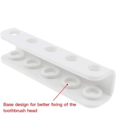 Universal 4mm Thick White Acrylic Electric Toothbrush Holder | Sround Plug-In Brush Holder for All Brands - Buy Online on GoSupps.com