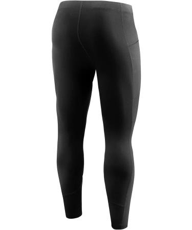 BALEAF Men's Yoga Leggings Running Tights with Pockets - Black Large - Buy Online on GoSupps.com