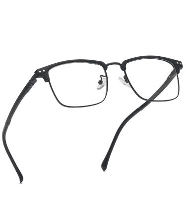 GUZTAG Blue Light Blocking Glasses - Square Computer Glasses Women/Men Eyeglasses Frame Anti Eyestrain Computer Game Glasses Black(box+cloth)