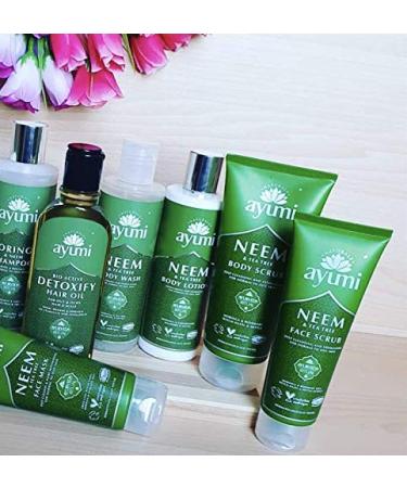 Ayumi Neem & Tea Tree Body Scrub - Vegan Cruelty-Free 200ml | International Shipping Available - Buy Online on GoSupps.com