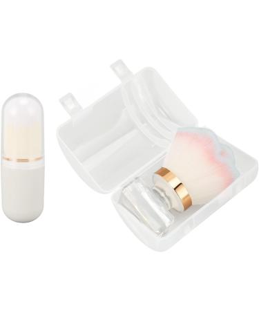 Retractable Kabuki Makeup Brush Duo with Soft Bristles Ergonomic Handle Durable for Blush and Loose Powder Compact and Portable - Buy Online on GoSupps.com