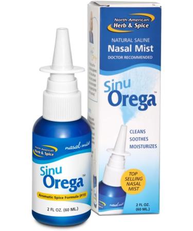 North American Herb & Spice SinuOrega - 2 fl oz - Pack of 2 - All-Natural Nasal Spray - Oregano Oil & Sage to Support Healthy Sinus Response - Non-GMO - Buy Online on GoSupps.com