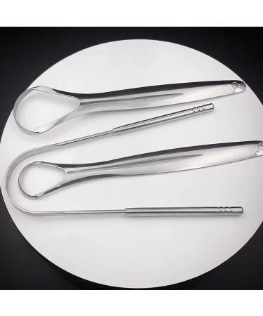 Portable Stainless Steel Tongue Scraper for Adults | 3 Pack | Metal Tongue Cleaners for Bad Breath | Oral Care & Fresh Breath - Buy Online on GoSupps.com